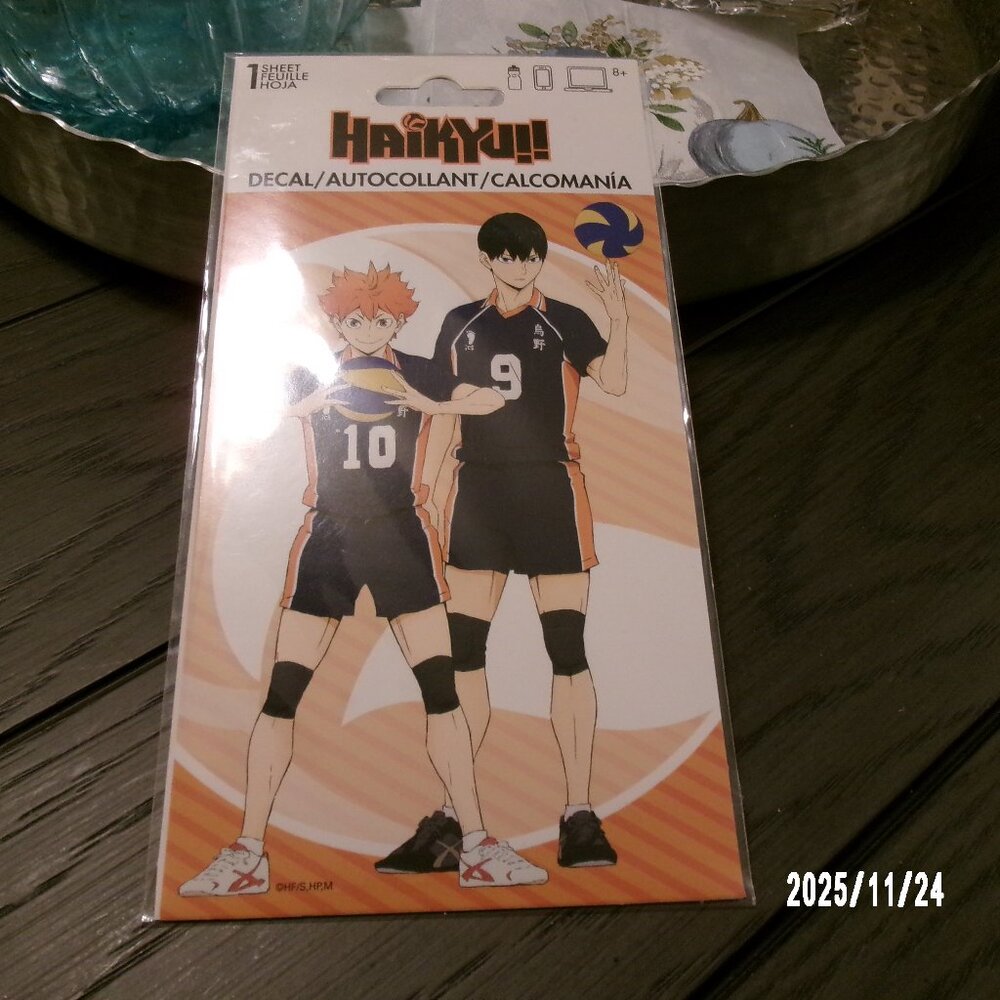 Haikyu!! Hinata & Kageyama SANDY LION DECAL Sticker 1  SHEET Japan Anime NEW